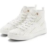 Elbsand Sneaker, Textilschuhe, Schnürschuh, Freizeitschuh, Stoffschuhe Stiefelette Turnschuh, Schnürhalbschuh mit modernem Logo-Druck VEGAN