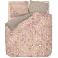 PiP Studio Bettwäsche Buenas Noches, Perkal, 2 teilig, Blüten, florale Elemente, Gestreift