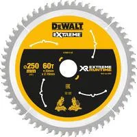 Kreissägeblatt XR EXTREME RUNTIME DT99573, Ø 250mm, 60Z Bohrung 30mm, für Akku-Paneelsägen