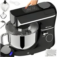 Ruhhy Küchenmaschine RUHHY Planeten-Küchenmaschine mit beheizter Schüssel, 2000 W, 5,5 l Schüssel, Touch-Bedienung mit Drehregler