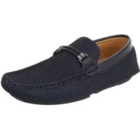 Coolwalk Herren Loafer Slip-On mit Struktur & Zierdetail Slipper (91563715) Flach Slipper in Dunkelblau