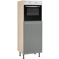 OPTIFIT Backofenumbauschrank Bern 60 cm breit, 176 cm hoch, höhenverstellbare Stellfüße, mit Metallgriff