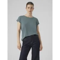 Vero Moda T-Shirt VMAVA PLAIN SS TOP JRS NOOS Materialmix, regular fit