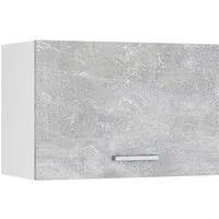 Vicco Hängeschrank R-Line, Beton/Weiß, 60 cm Flach (1-St)