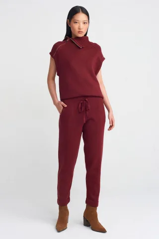 Damen Lurex Strick Jogginghose