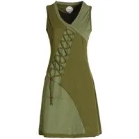 Vishes Sommerkleid Asymmetrisches Damen Sommer Kleid Baumwoll-Keid Shirt-Kleider Hippie, Goa, Elfen Style
