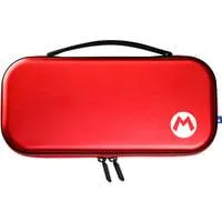 Alumi Case (Mario) Metalles Premium Etui, Tasche rot/schwarz, für Nintendo Switch 2