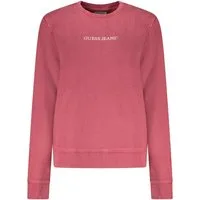 GUESS JEANS Sweatshirt Damen-Sweatshirt Rot: Bio-Baumwolle, Langarm