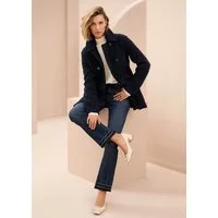 MADELEINE Gerade Jeans Ausgestellte Jeans mit Strass-Deko und Fransen