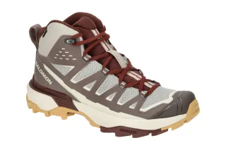 Salomon X ULTRA 360 EDGE MID GTX Damen Wanderhalbschuhe Grau Silver Cloud/Iro...