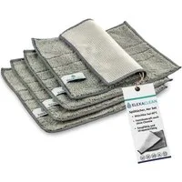 ELEXACLEAN Spültuch Spüllappen, Mikrofaser waschbar, (Set, 4-tlg., 24x20 cm), fusselfrei, für Küche, Geschirr, Haushalt