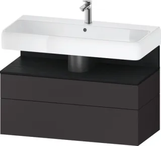 Duravit Qatego Waschtischunterbau wandhängend Graphit Supermatt 990x470x590 mm - QA4395016800010 QA4395016800010