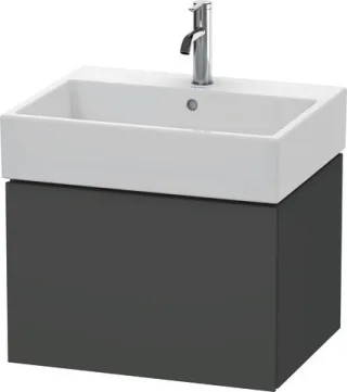 Duravit L-Cube Waschtischunterbau wandhängend Graphit Matt 584x459x394 mm - LC617504949 LC617504949