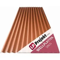 LP projekt Wellplatte Dach Kunststoff – Wetterfest & Langlebig für Überdachung, 1,2 mm, 1,05 m², (1-St., Einzelplatte oder 1er-/5er-/10er-Set), 90x117 cm Welldachplatten Transparent – Ideal für Carport & Garten