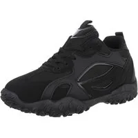 Ital-Design Damen Low-Top Freizeit Sneaker (88828419) Keilabsatz/Wedge Sneakers Low in Schwarz