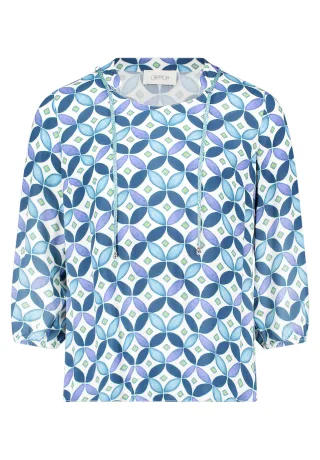 CARTOON - Blusenshirt blau/grün - Gr. - 46