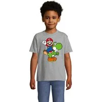 Blondie & Brownie T-Shirt Kinder Yoshi & Mario Konsole Retro Super Luigi