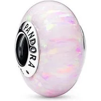 Pandora Charm-Einhänger Charm Damen Schillerndes Opal Rosafarben Silber 791691C03