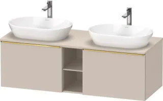 Duravit D-Neo Konsolenwaschtischunterbau wandhängend Taupe Matt 1400x550x459 mm - DE4950B34910000 DE4950B34910000