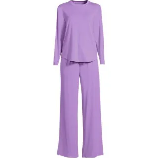 Pyjama-Set mit Cooling-Finish in Plus-Größe, Damen, size: plus, Blau, by Lands' End