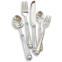 Mirabeau Besteck-Set Besteck Eriat silber, Edelstahl, Griff: Messing