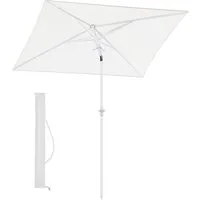 Sekey Sonnenschirm Rechteckig Höhenverstellbar Balkonschirm Knickbar, mit Schutzhülle, LxB: 180,00x125,00 cm, Sonnenschutz UPF50+, Kippbar, Höhenverstellbar Sonnenschirm Balkon