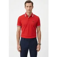 BOSS GREEN Poloshirt Paddy atmungsaktive Piqué-Webstruktur, Flachstrickkragen, gerader Schnitt