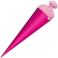 Roth Ideen Schultüte ROTH Bastelschultüte mit Verschluss, 700 mm, pink