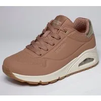 Skechers UNO GOLDEN AIR Sneaker Freizeitschuh, Halbschuh, Schnürschuh mit Metallic-Einsatz