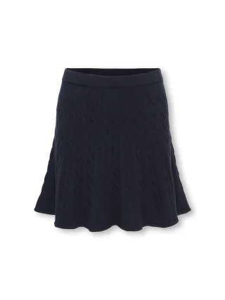 KIDS ONLY - KOGIBI CABLE SKATER SKIRT VD KNT Blau - Gr. - 140
