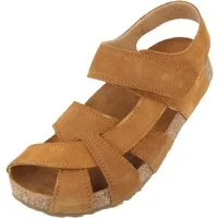 Haflinger Bio Norma Lederpantolette aus Veloursleder Unisex Hausschuh