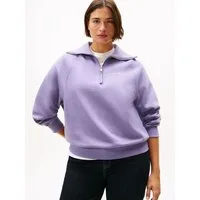Tommy Hilfiger Curve Sweatshirt CRV CLASSIC SCRIPT FLEECE 1/2ZIP in großen Größen