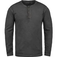 !Solid Rundhalsshirt SDTimur Longsleeve mit Used-Look Waschung