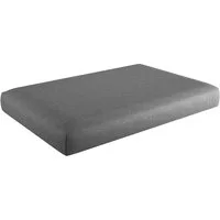 sunnypillow Sitzkissen Palettenkissen mit abnehmbarem Bezug Sitzkissen 120x60x15cm, Grau