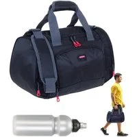 ELEPHANT Sporttasche klein Sport Tasche Reisetasche Trainer S-M 42 cm, 18 Liter Gym Fitness Bag Freizeittasche + Trinkflasche