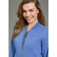 DELMAO Sweatjacke in modischer Bomberjacken-Form