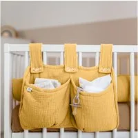 lilimaus Betttasche Bett-Organizer für Kinderbett - Tasche für Spielzeug & Bücher (1-tlg), Bücher & Kuscheltiere griffbereit am Bett - optional mit Gold