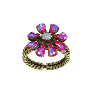 konplott - Ring - Twisted Blossom pink