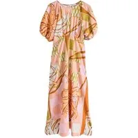 Next Midikleid Midikleid mit Puffärmeln (1-tlg)