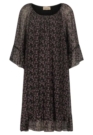 CARTOON - Chiffonkleid black/rosé - Gr. - 44