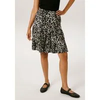 Aniston CASUAL Minirock mit extravagantem Animal-Print- jedes Teil ein Unikat