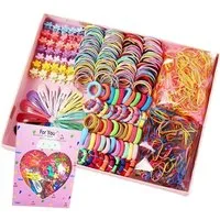 CLTYQ Haargummi Haarband Haargummis Mädchen Set 780 Stück, 780-tlg., Bunt Elastisch Haarschmuck, mit Haarspange