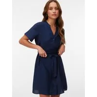 Vero Moda Minikleid VMJOSIE SS SHORT DETAIL DRESS WVN GA Viskosemischung, regular fit