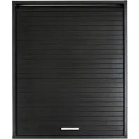 SIMMOB Rollladenschrank Küchenschrank, höhenverstellbare Böden, Schwarz, 72x60x35 cm