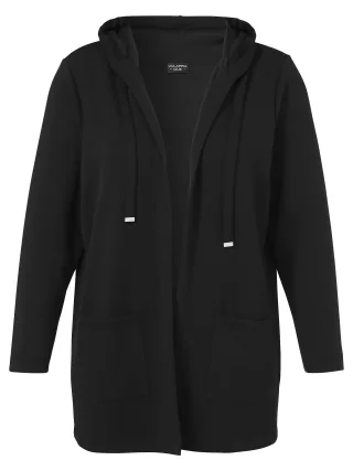 VIA APPIA DUE - Jacke Kapuze 1/1 Arm Taschen schwarz - Gr. - 48
