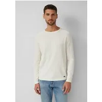 s.Oliver Longpullover Strickpullover Raglanpullover aus reiner Baumwolle