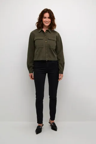 Langarm - Hemd Regular fit Forest Night dark green