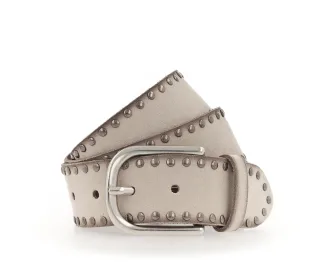 Vanzetti - * Velours-Damengürtel in 40 mm * mit Nieten verziert * femininer und richtungsgebender Look * vel... creme - Gr. - 100