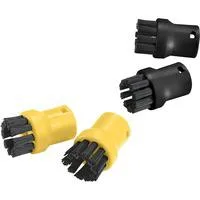 Rundbürstenset, Reinigungsbürste schwarz/gelb, 4 Stück