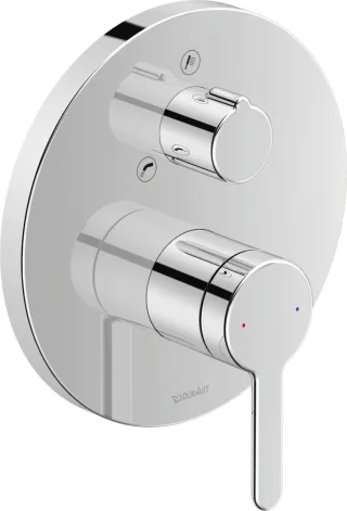Duravit C.1 Einhebel-Wannenmischer Unterputz Chrom Hochglanz 170x77x170 mm - C15210018010 C15210018010